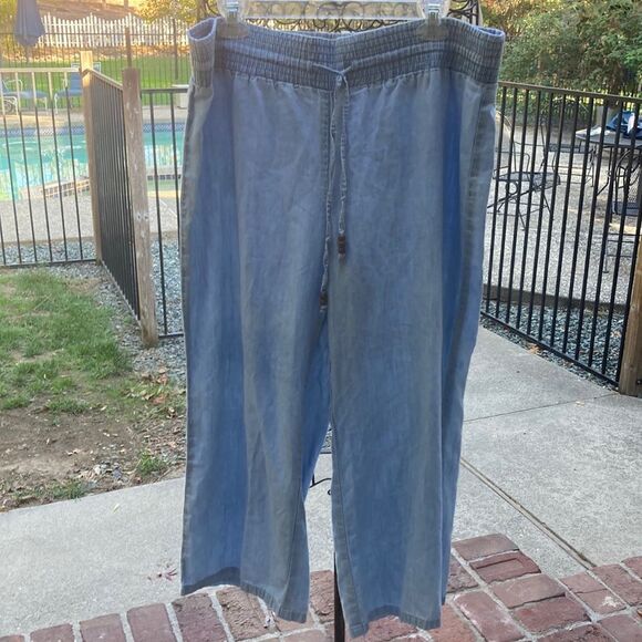 Vintage America Boho Light Wash Pull-On Pants Size S - Picture 14 of 14